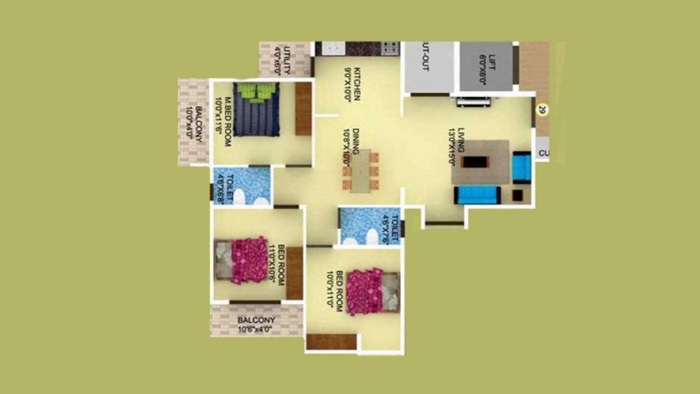 DS Max Sky Classic Electronic City Phase 1-floor plan 2.jpg